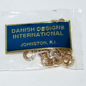 new vintage Danish designs gold chain bracelet